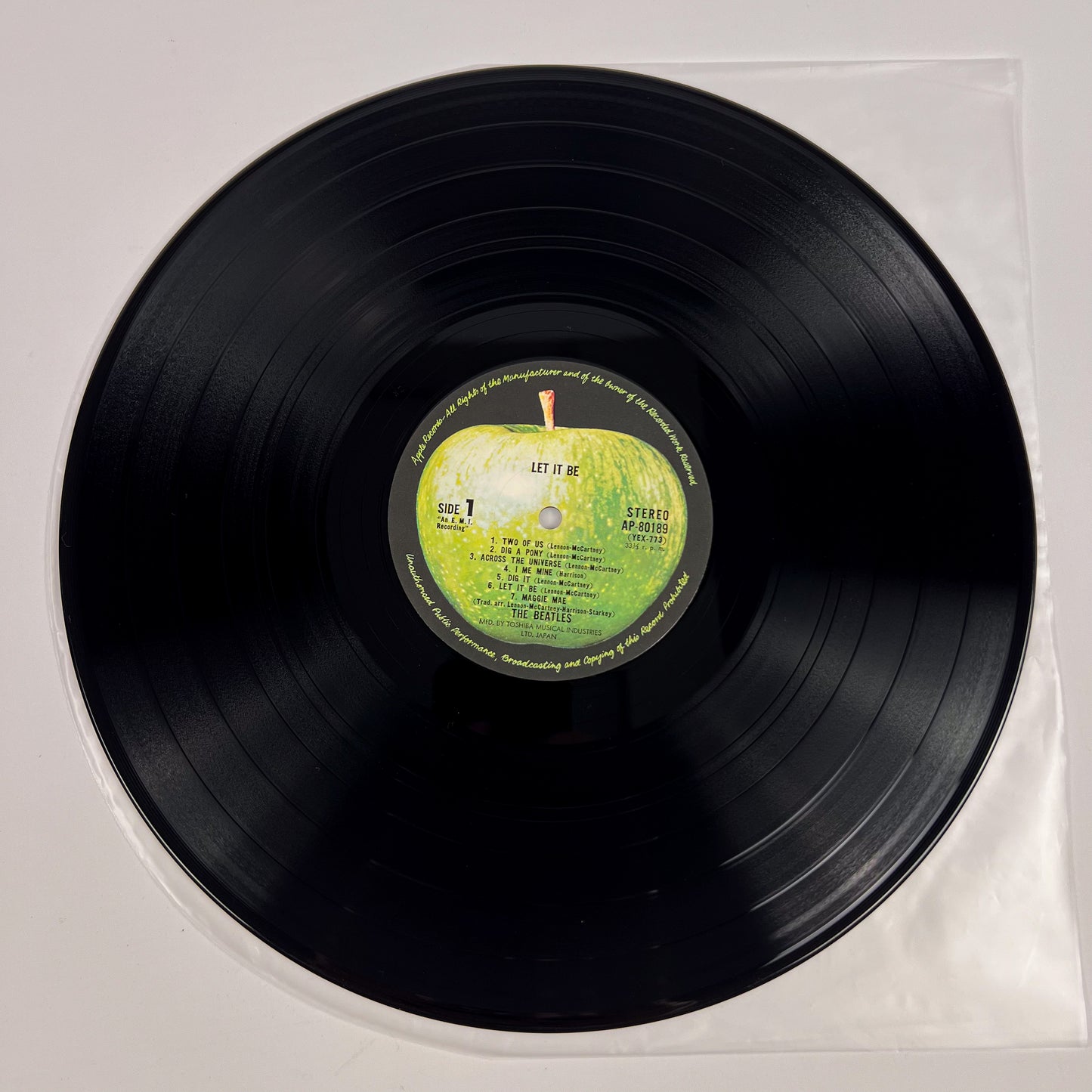 THE BEATLES – Let It Be Stampa Giapponese "Premio Vincitore Oscar" – Apple AP-80189 1971