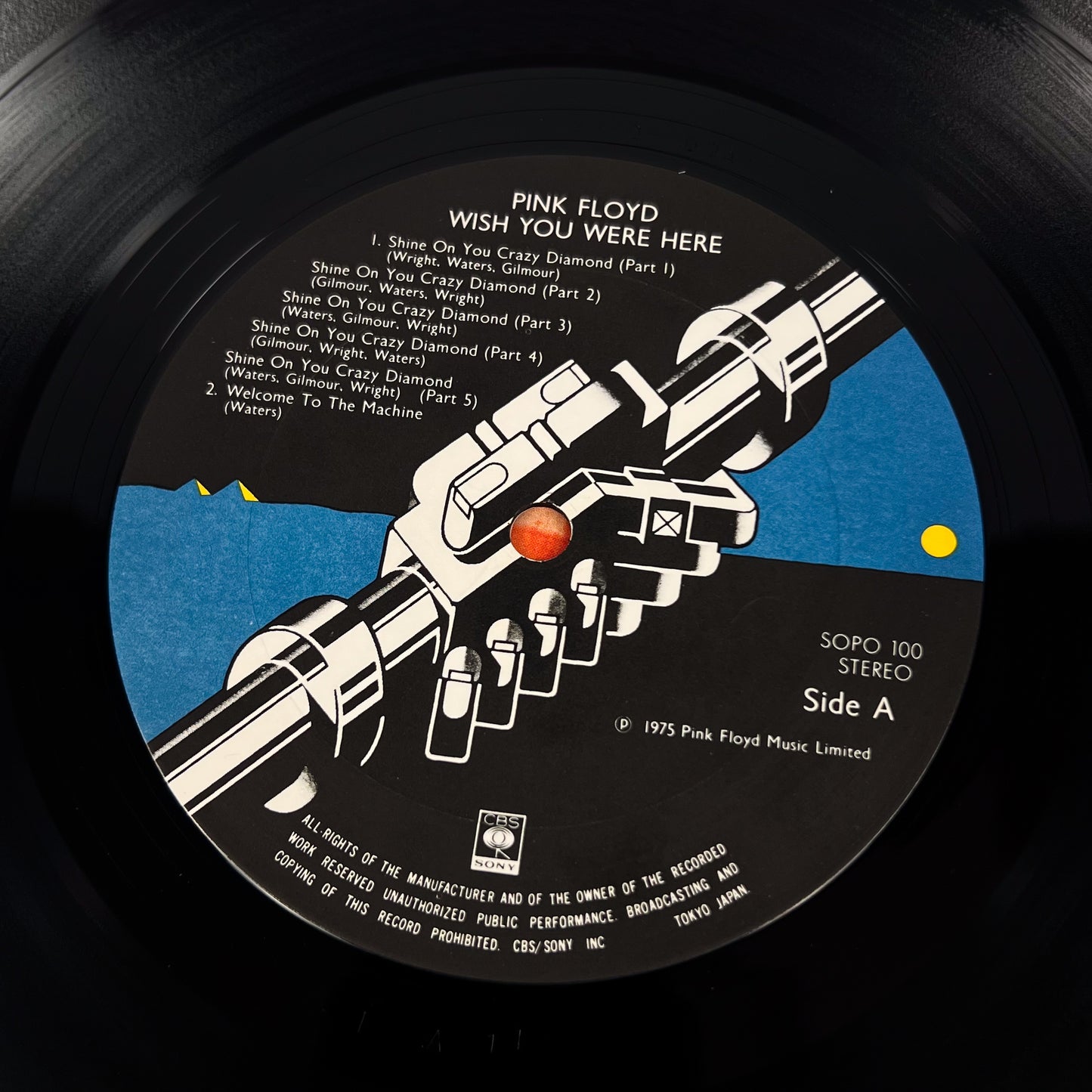 PINK FLOYD – Wish You Were Here 1ª Edizione Giapponese “Cream Cover” – CBS SOPO-100 1975