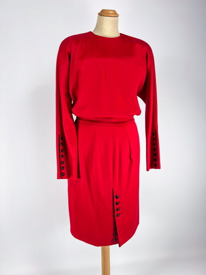 Completo Gianfranco Ferré in pura lana vintage