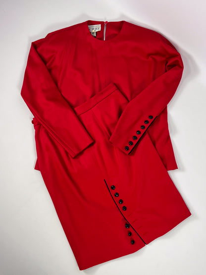 Completo Gianfranco Ferré in pura lana vintage