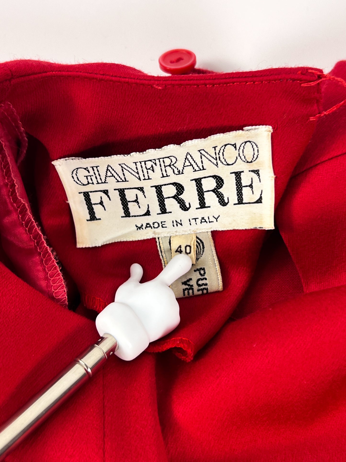 Completo Gianfranco Ferré in pura lana vintage