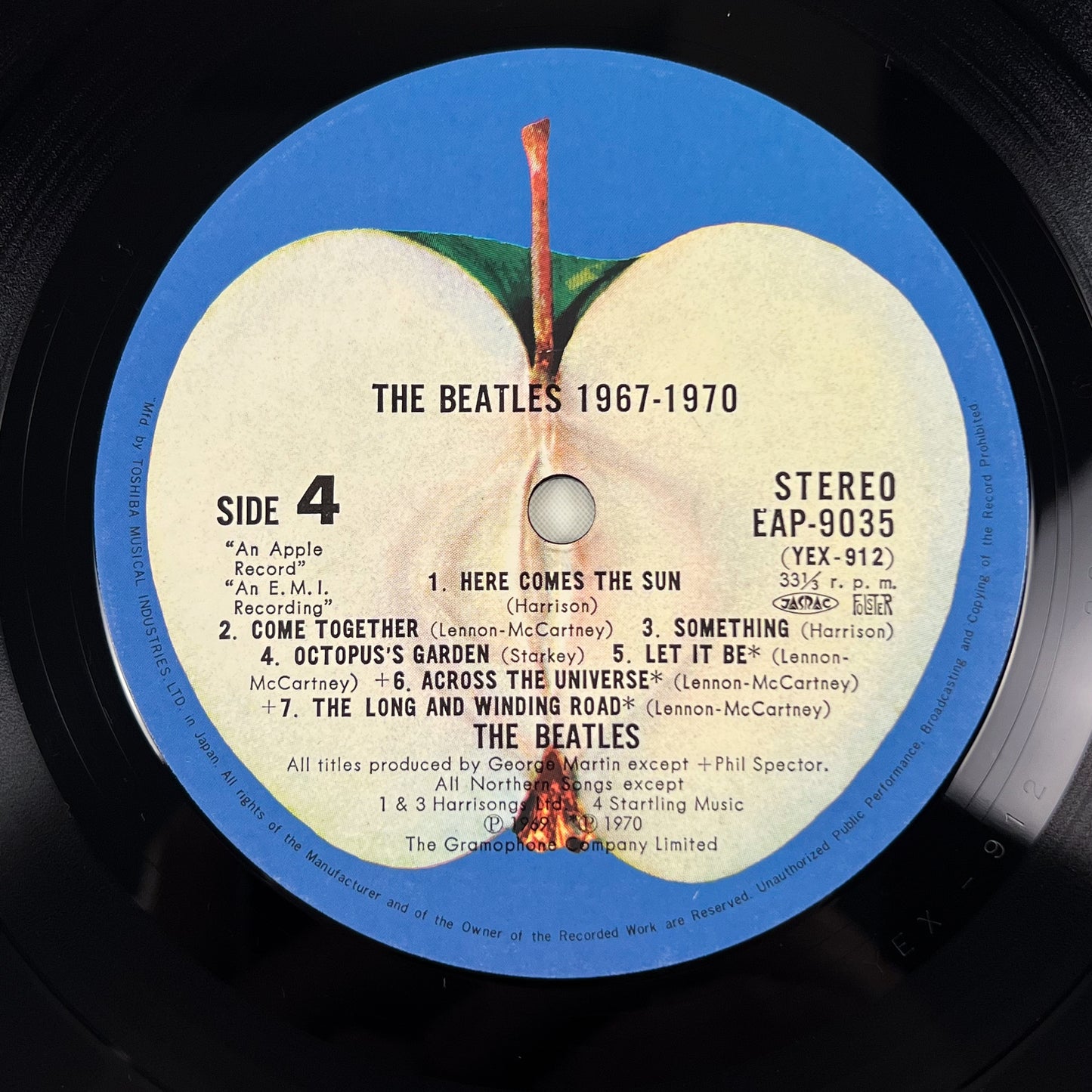 THE BEATLES – 1967-1970 Pressage japonais 2LP - Apple EAP-9034B 1973
