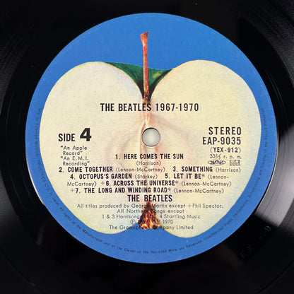 THE BEATLES – 1967-1970 Pressage japonais 2LP - Apple EAP-9034B 1973