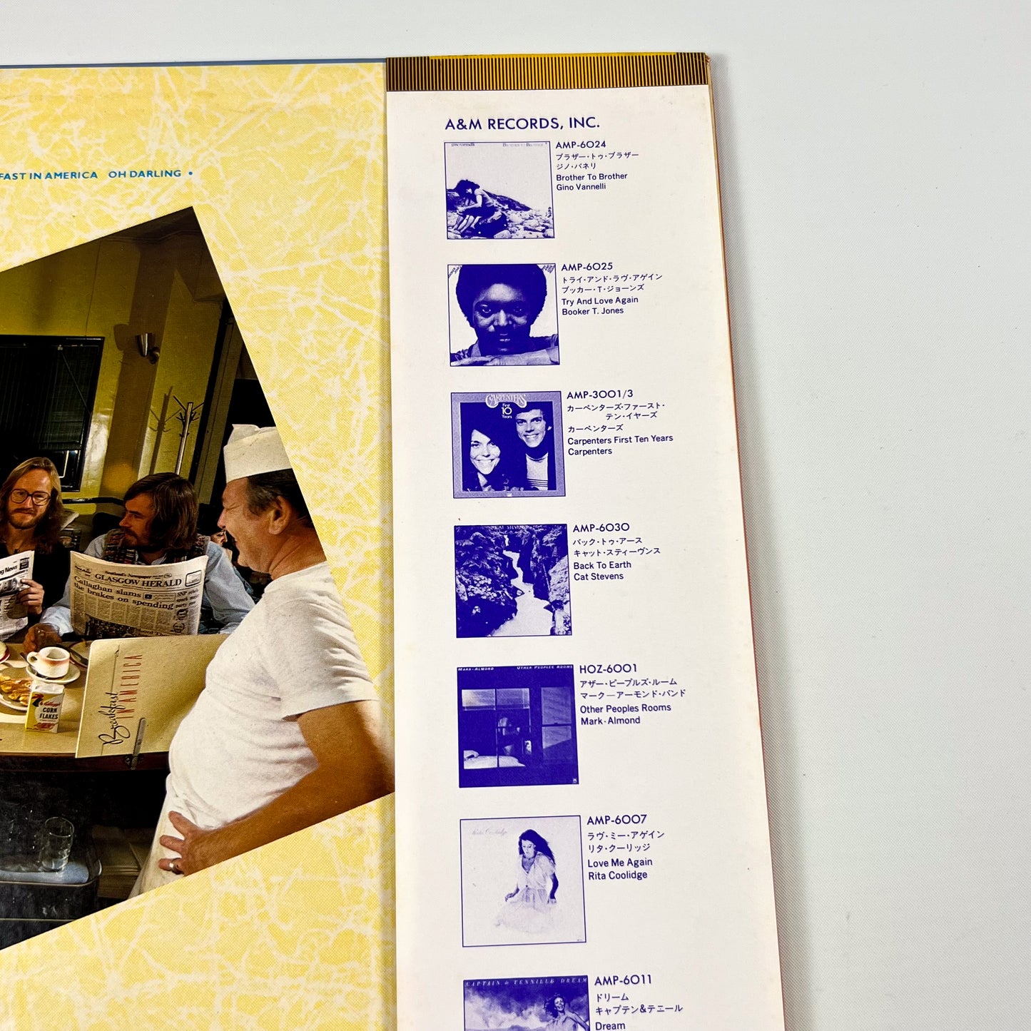 SUPERTRAMP – Breakfast In America 1st Japanese Edition – A&M AMP-6034 1979