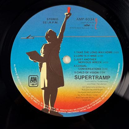 SUPERTRAMP – Breakfast In America 1st Japanese Edition – A&M AMP-6034 1979