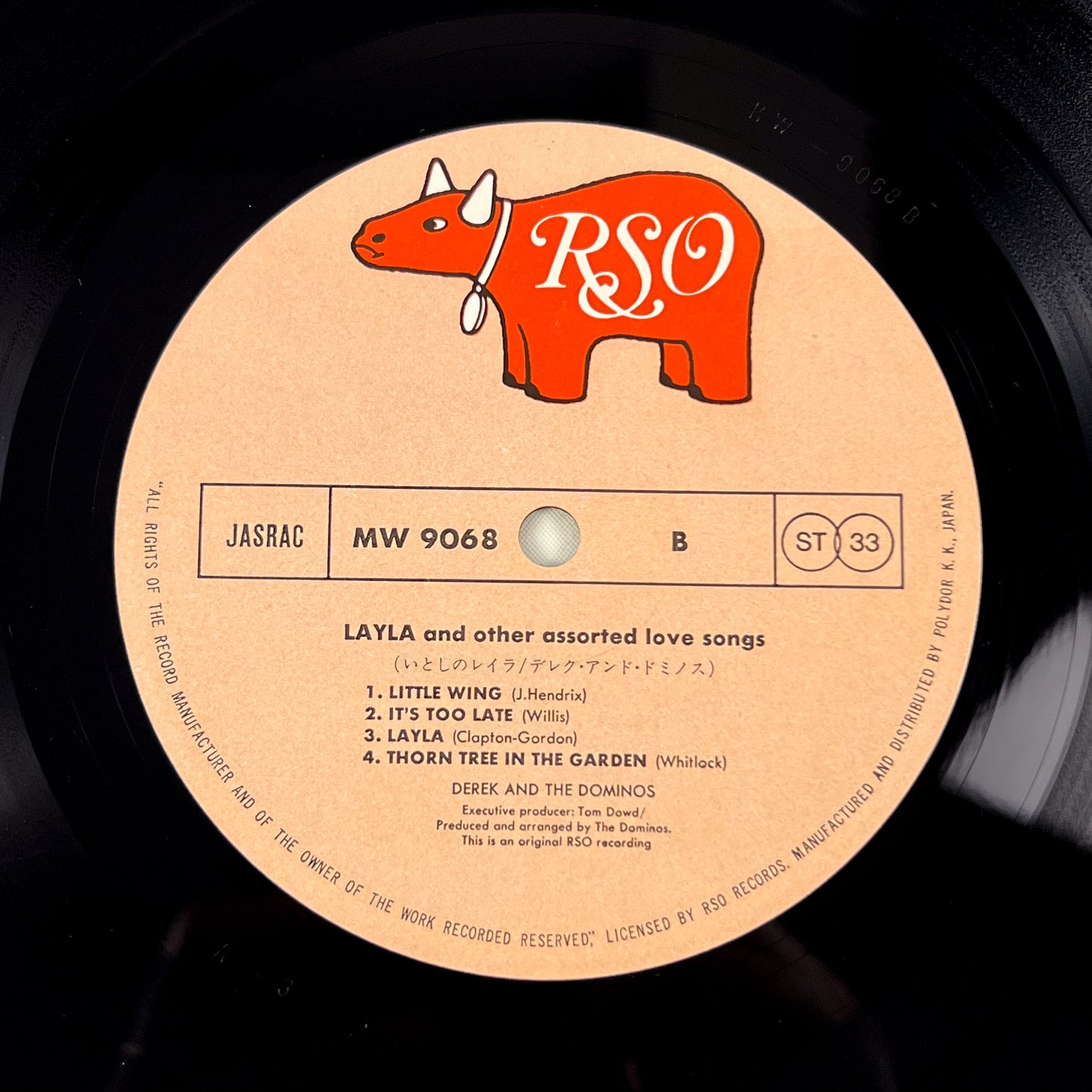DEREK AND THE DOMINOS – Layla And Other Assorted Love Songs 2LP Japanese pressing - RSO/Polydor MW 9067/8 1975