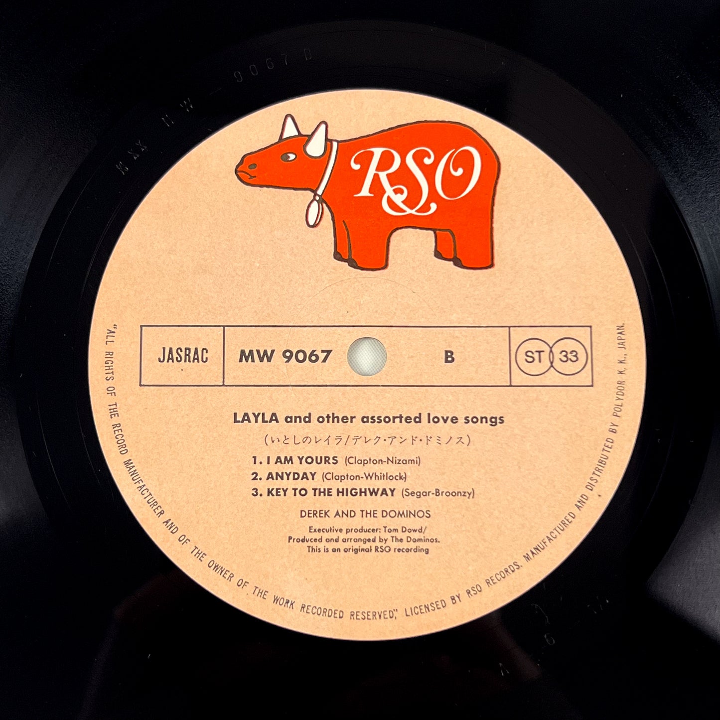 DEREK AND THE DOMINOS – Layla And Other Assorted Love Songs 2LP Japanese pressing - RSO/Polydor MW 9067/8 1975