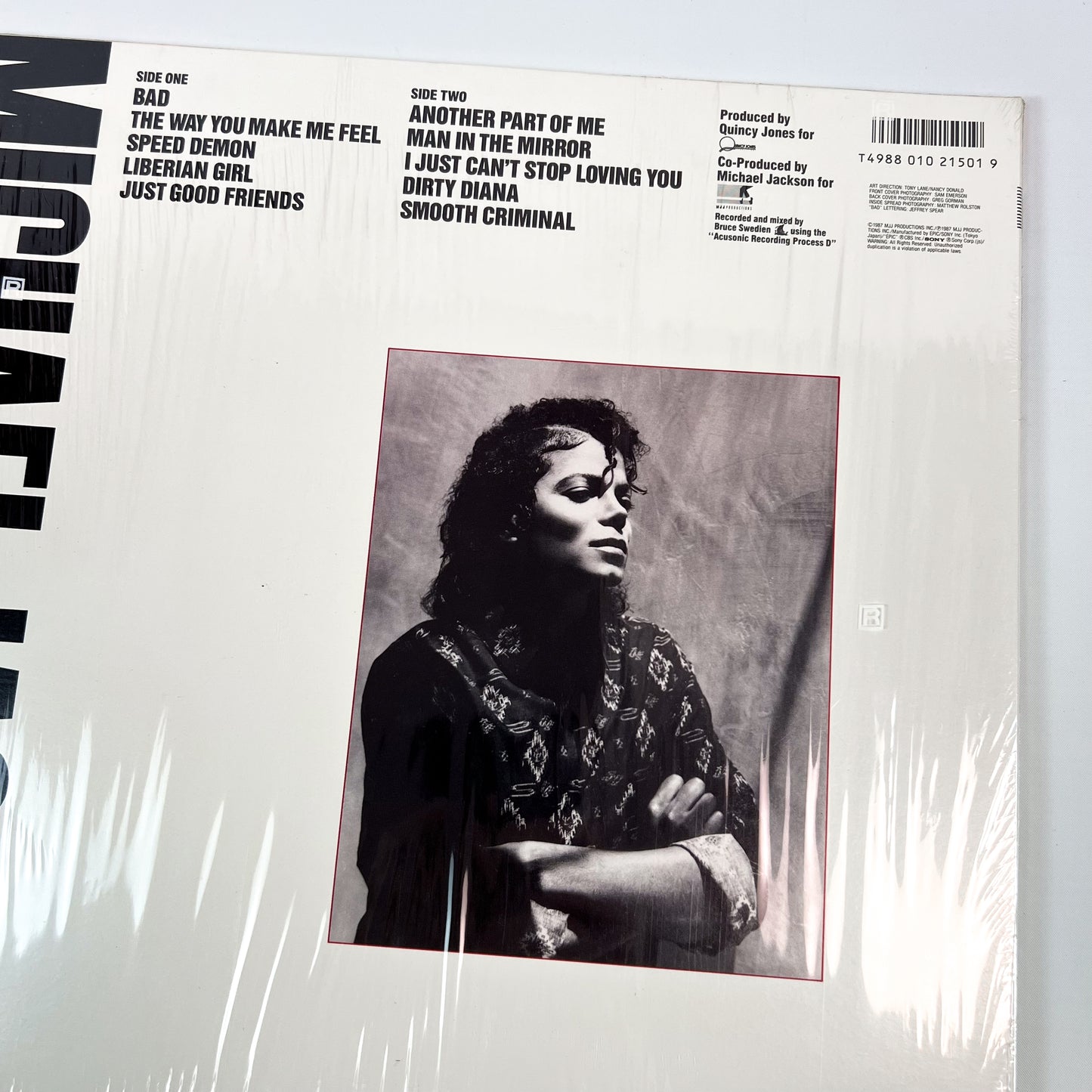 MICHAEL JACKSON – Bad 1ère édition japonaise – Epic 28·3P-800 1987 SOUS BLISTER