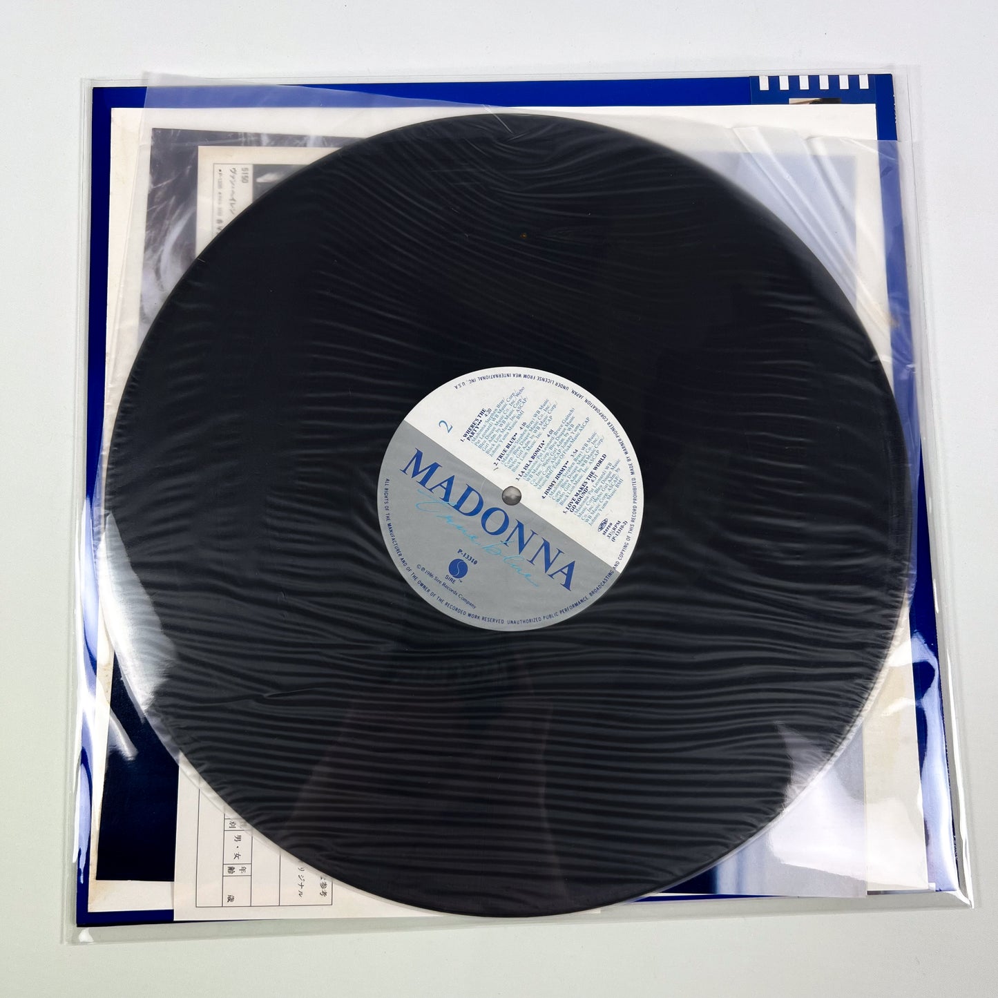 MADONNA – True Blue 1ª Edizione Giapponese - Warner/Pioneer P-13310 1986 - POSTER