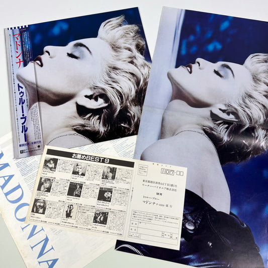 MADONNA – True Blue 1ª Edizione Giapponese - Warner/Pioneer P-13310 1986 - POSTER