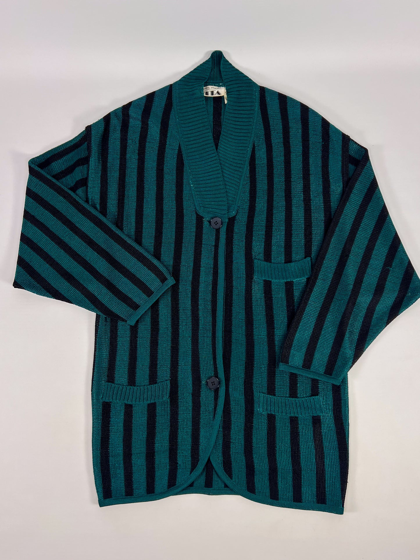 Cardigan a righe anni '70