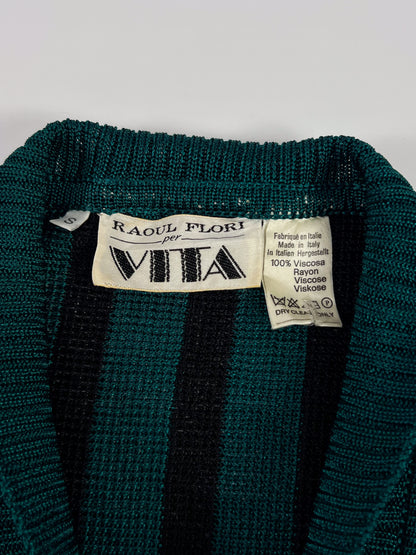 Cardigan a righe anni '70