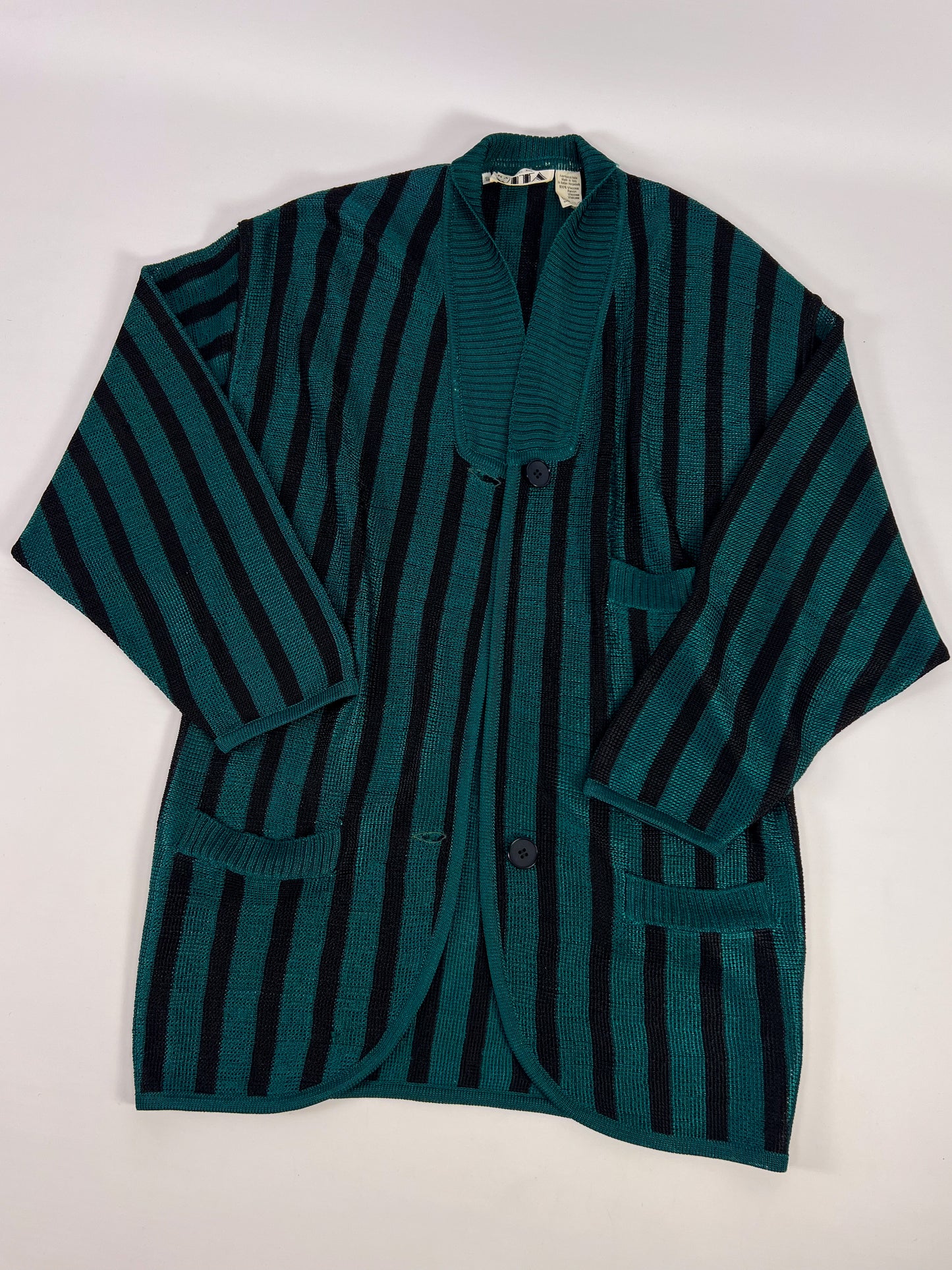 Cardigan a righe anni '70