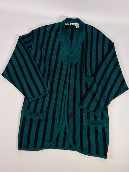 Cardigan a righe anni '70