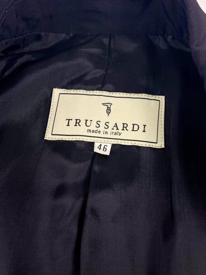 Cappotto Trussardi blu navy vintage