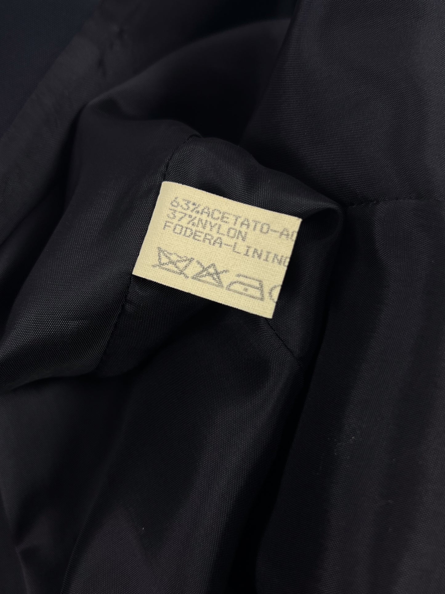 Cappotto Trussardi blu navy vintage