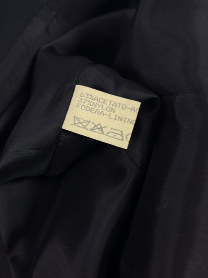 Cappotto Trussardi blu navy vintage