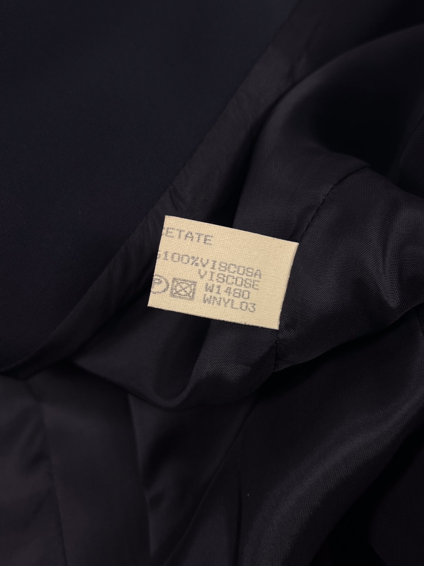 Cappotto Trussardi blu navy vintage