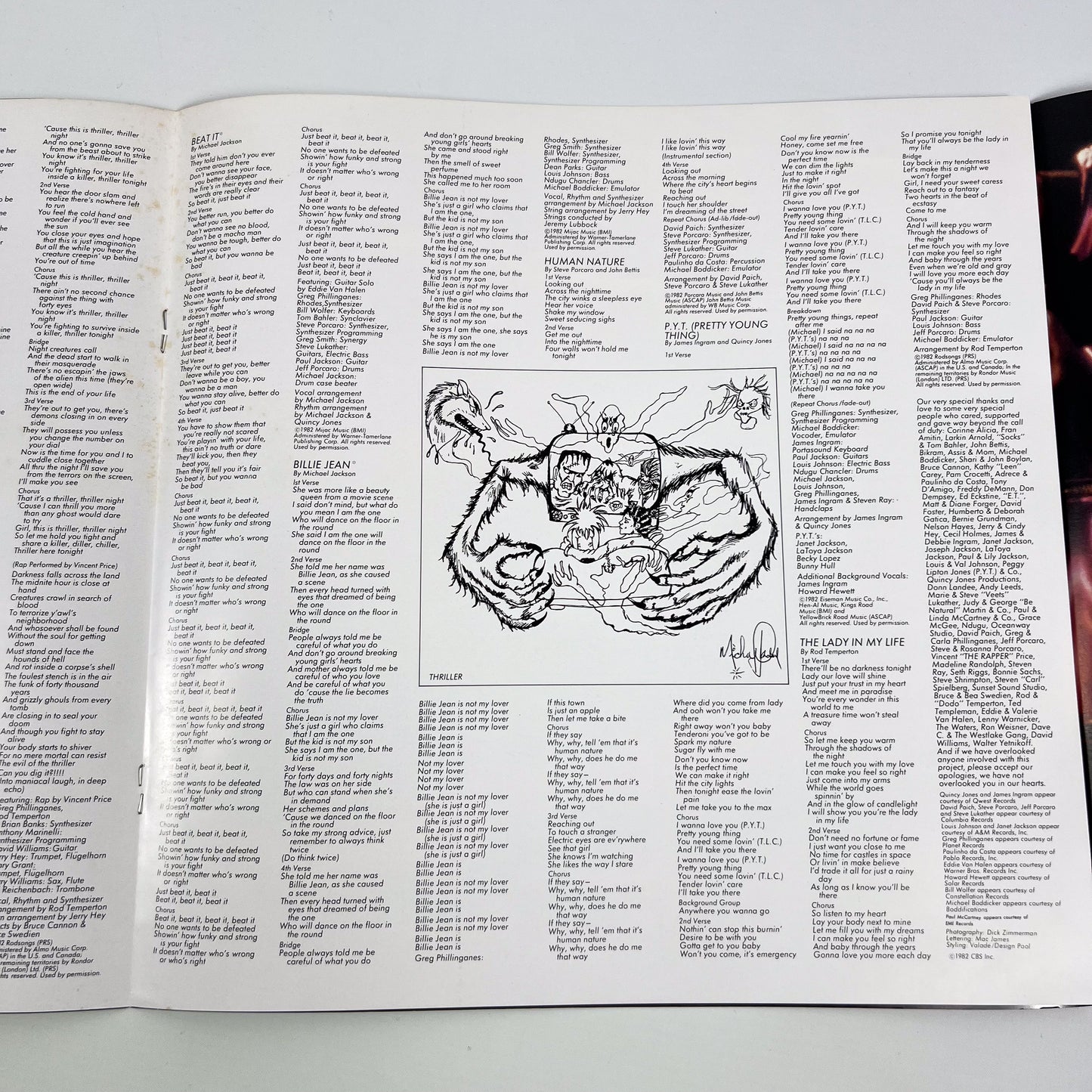 MICHAEL JACKSON – Thriller – 1ère édition japonaise Epic 25 3P-399 1982 – POSTER