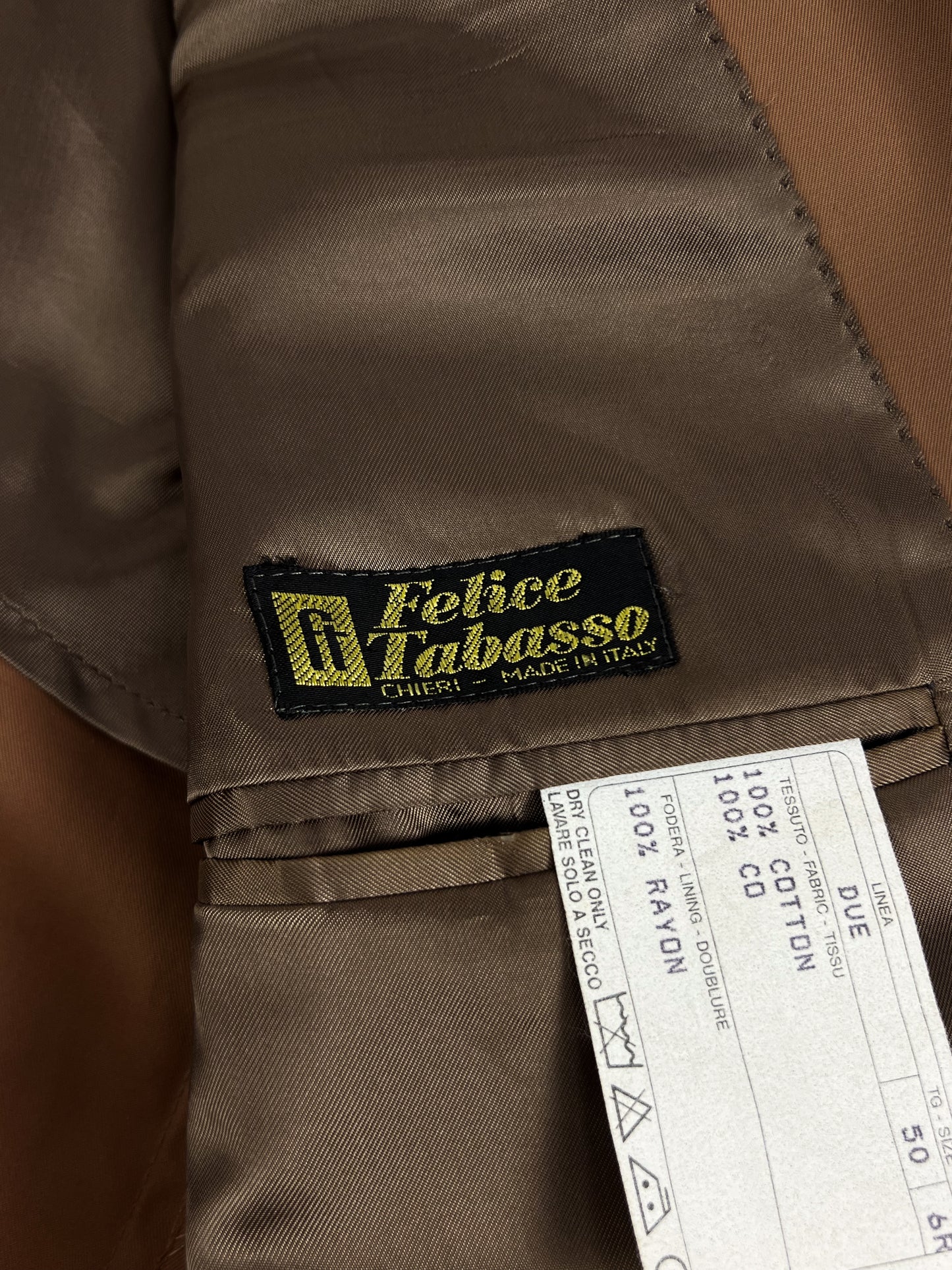 Giacca Harold Brook in Cotone tabacco vintage