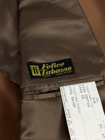 Giacca Harold Brook in Cotone tabacco vintage