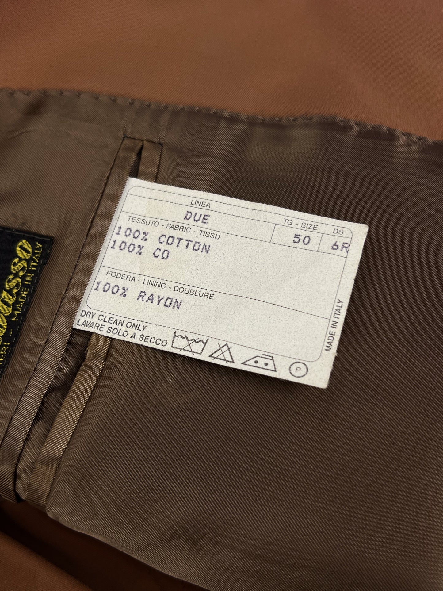 Giacca Harold Brook in Cotone tabacco vintage