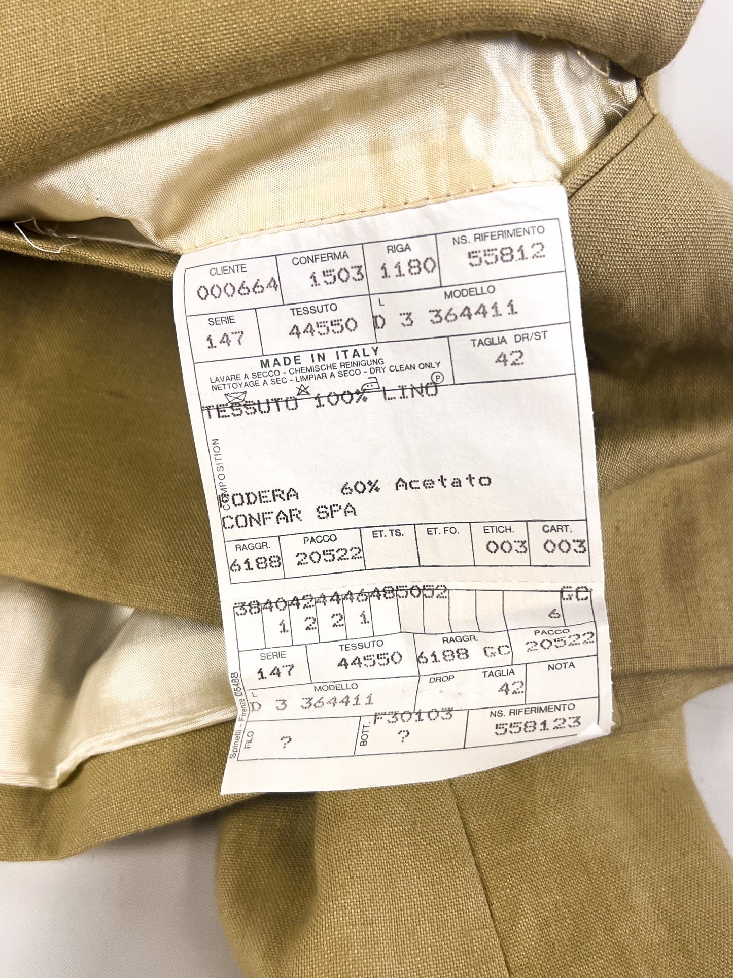 Ballantyne Pure Linen NOS Suit
