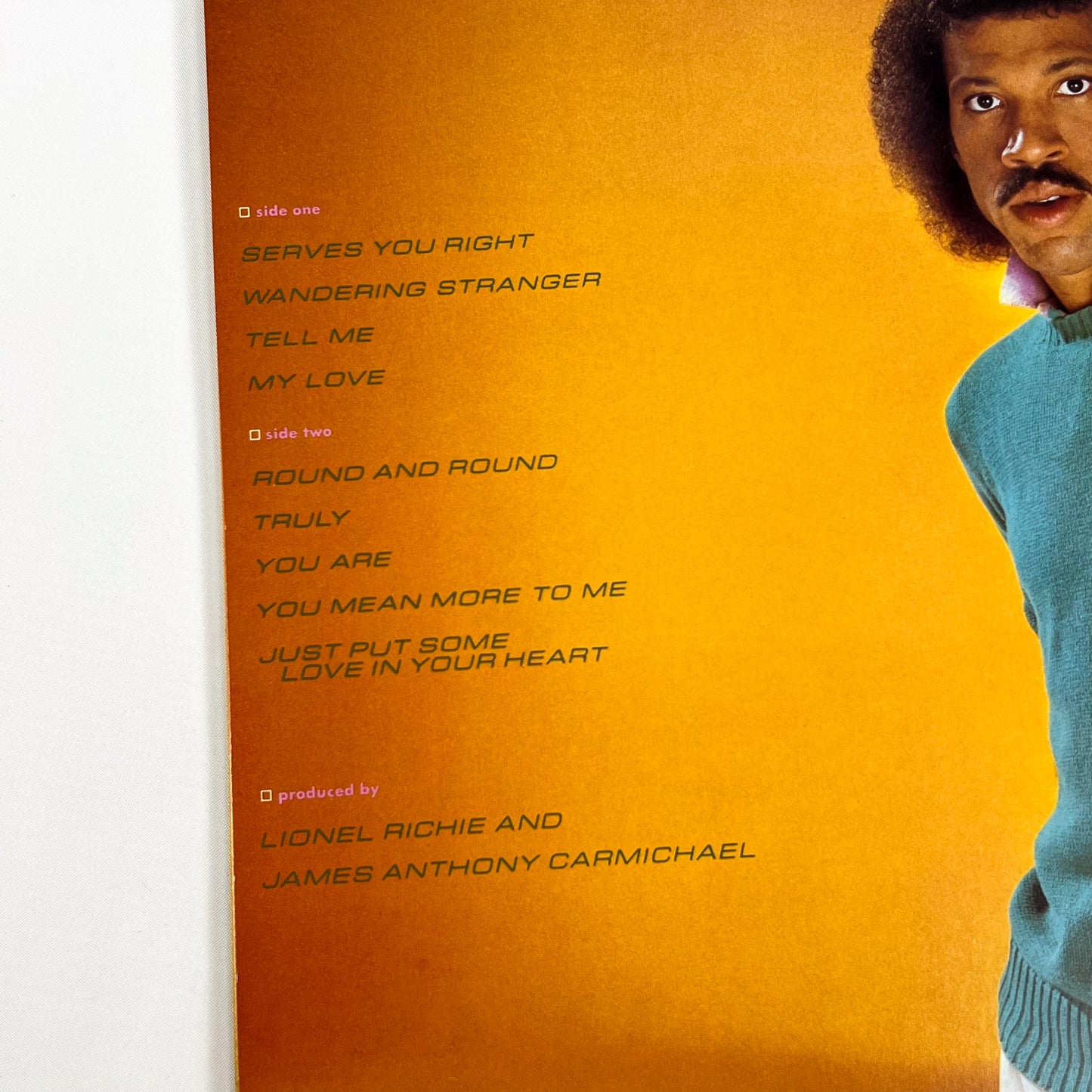 LIONEL RICHIE – Lionel Richie 1ª Edizione Giapponese - Motown VIL-6011 1982