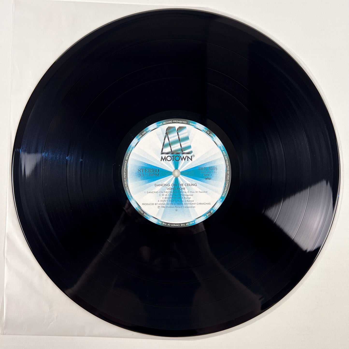 LIONEL RICHIE – Dancing On The Ceiling 1re édition japonaise - Motown RMTL-8005 1986