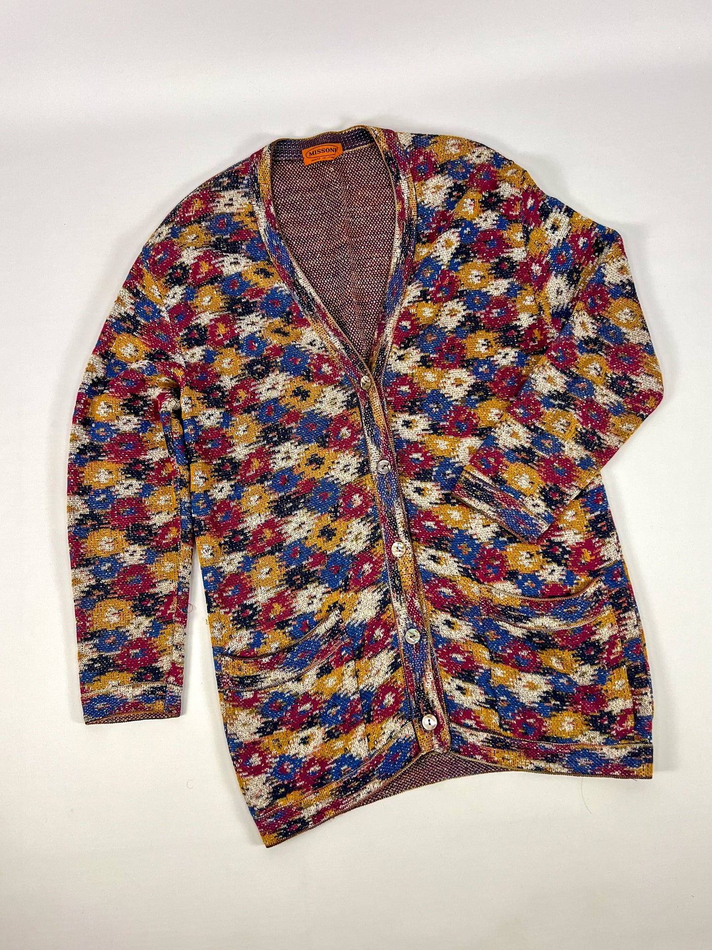Cardigan Missoni Floreale anni '80