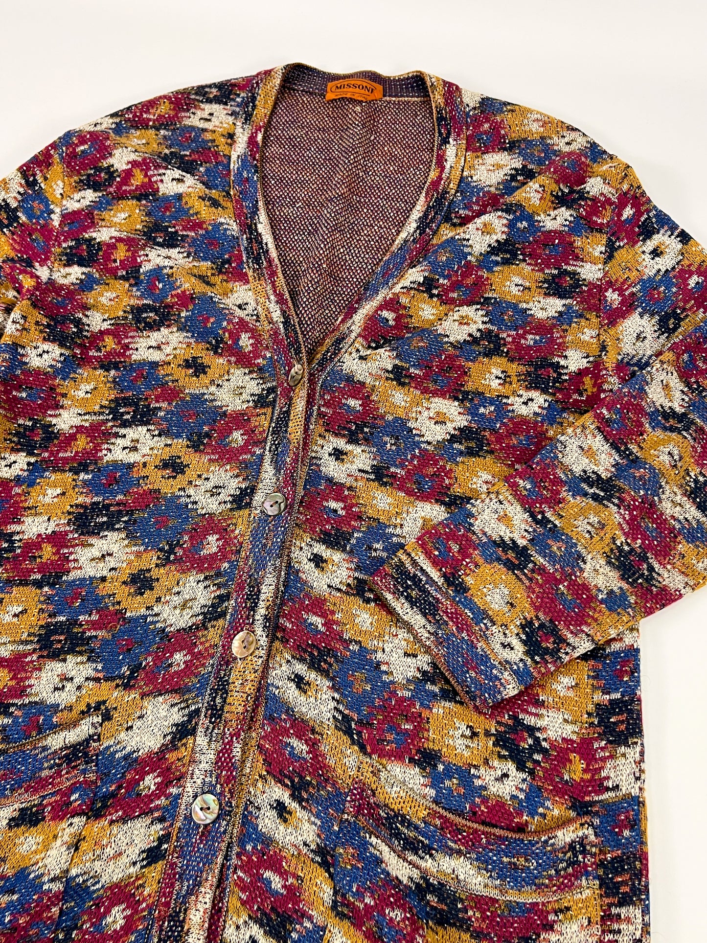 Cardigan Missoni Floreale anni '80