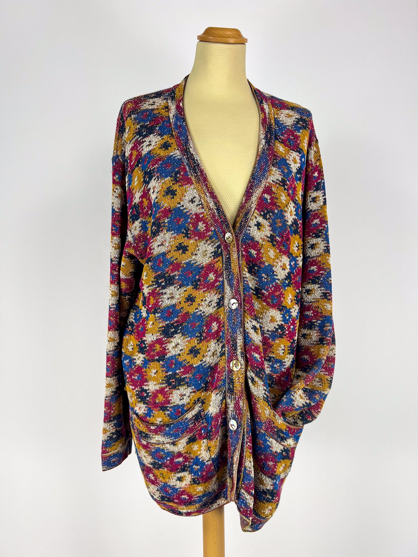 Cardigan Missoni Floreale anni '80