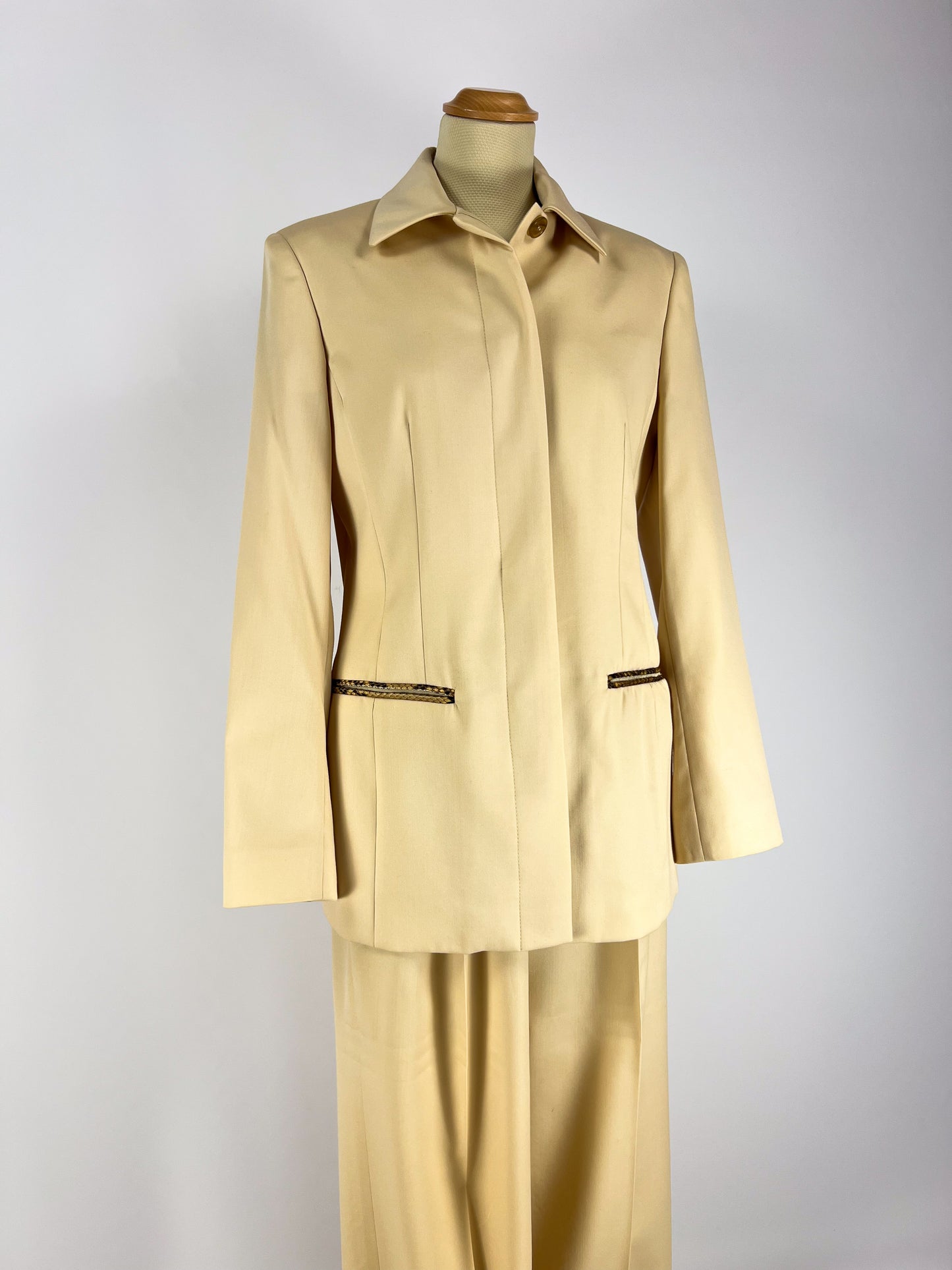 Completo Trussardi in Pura Lana - inserti in vero pitone