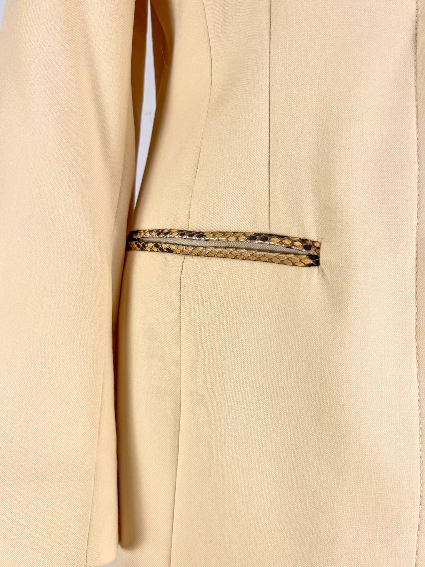 Completo Trussardi in Pura Lana - inserti in vero pitone