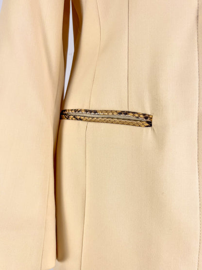 Completo Trussardi in Pura Lana - inserti in vero pitone