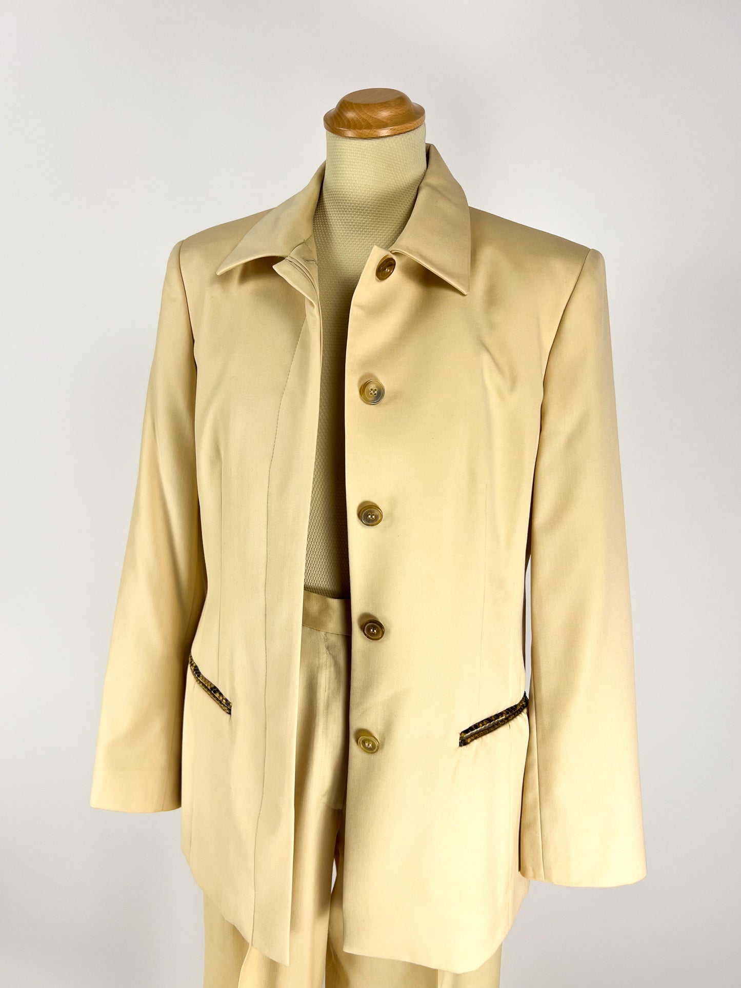 Completo Trussardi in Pura Lana - inserti in vero pitone