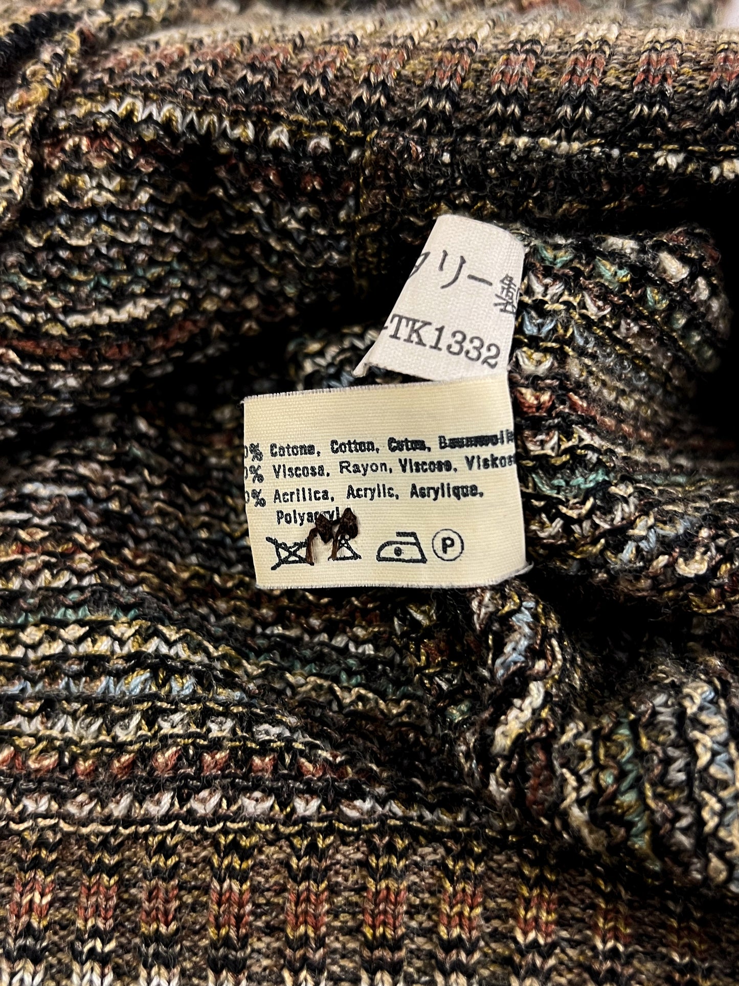 Cardigan Missoni Vintage Zig-Zag