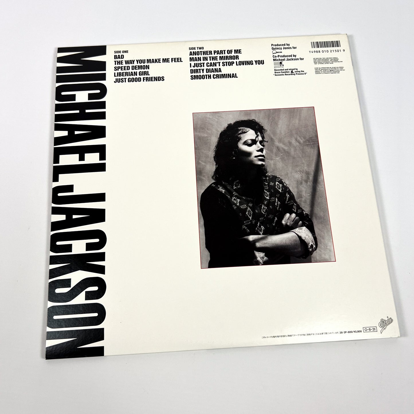 MICHAEL JACKSON – Bad 1ª Edizione Giapponese – Epic 28·3P-800 1987