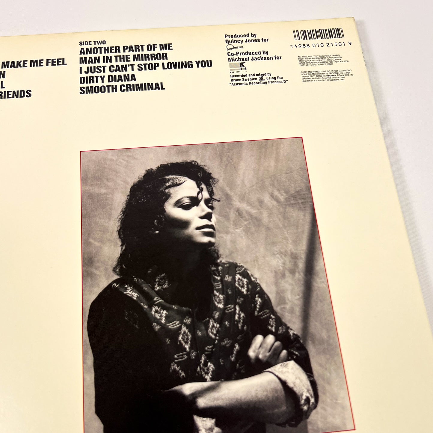 MICHAEL JACKSON – Bad 1ª Edizione Giapponese – Epic 28·3P-800 1987