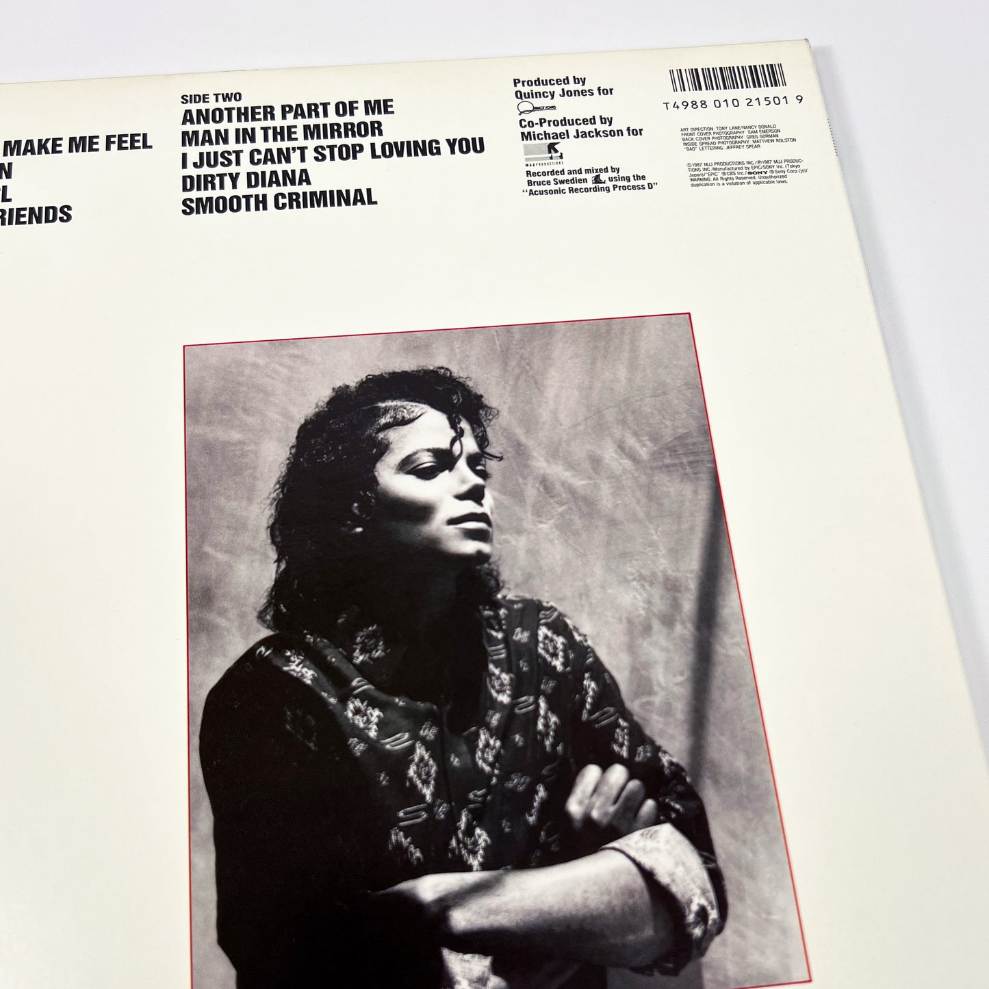 MICHAEL JACKSON – Bad 1ª Edizione Giapponese – Epic 28·3P-800 1987