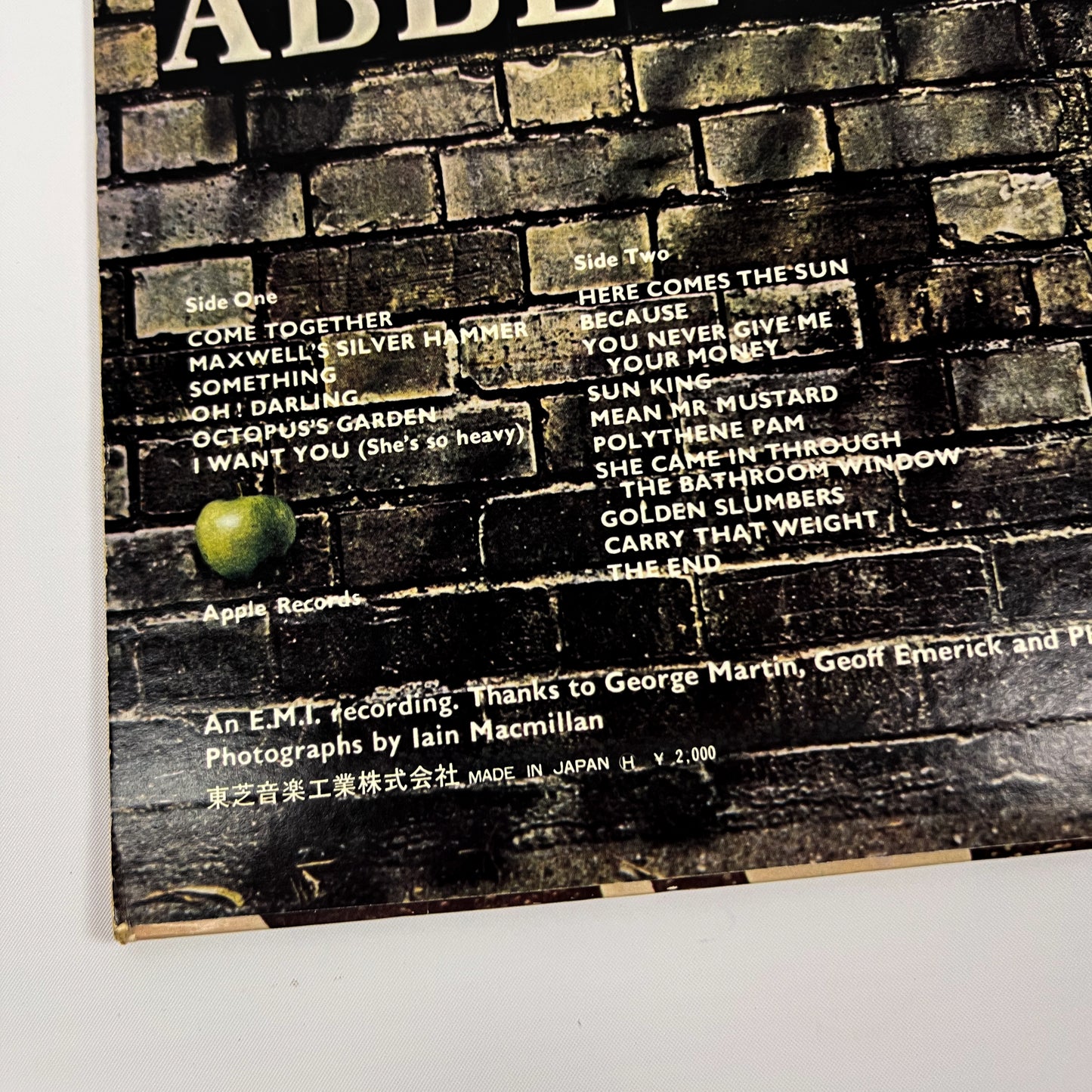 THE BEATLES – Abbey Road - 1ª Edizione Giapponese Apple AP-8815 1969 ROSSO + ERRORE DI STAMPA