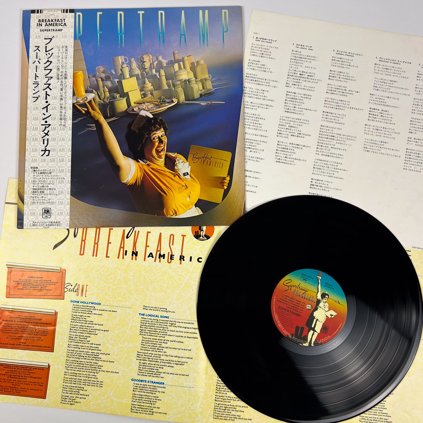 SUPERTRAMP – Breakfast in America 1ª Edizione Giapponese  – A&M AMP-6034 1979 RARO OBI BIANCO