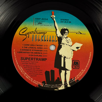 SUPERTRAMP – Breakfast in America 1ª Edizione Giapponese  – A&M AMP-6034 1979 RARO OBI BIANCO
