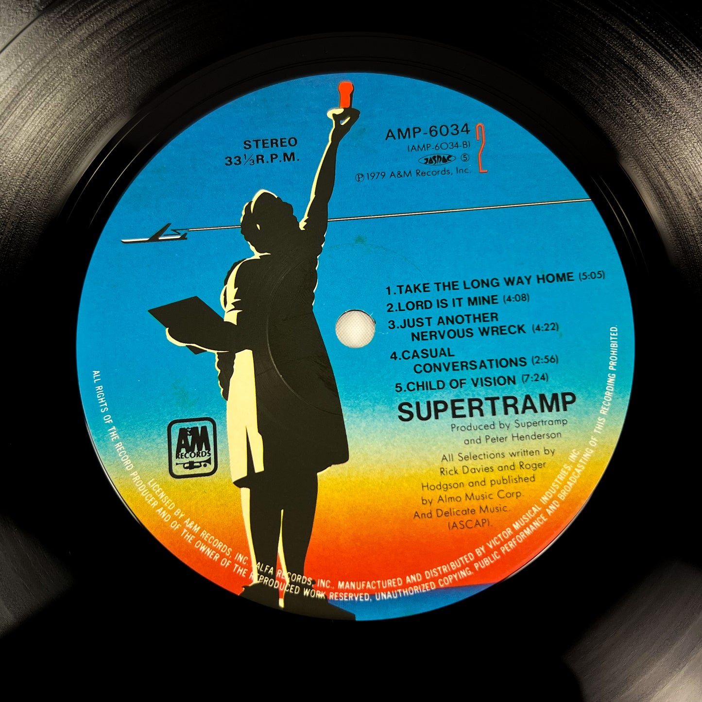 SUPERTRAMP – Breakfast in America 1ª Edizione Giapponese  – A&M AMP-6034 1979 RARO OBI BIANCO
