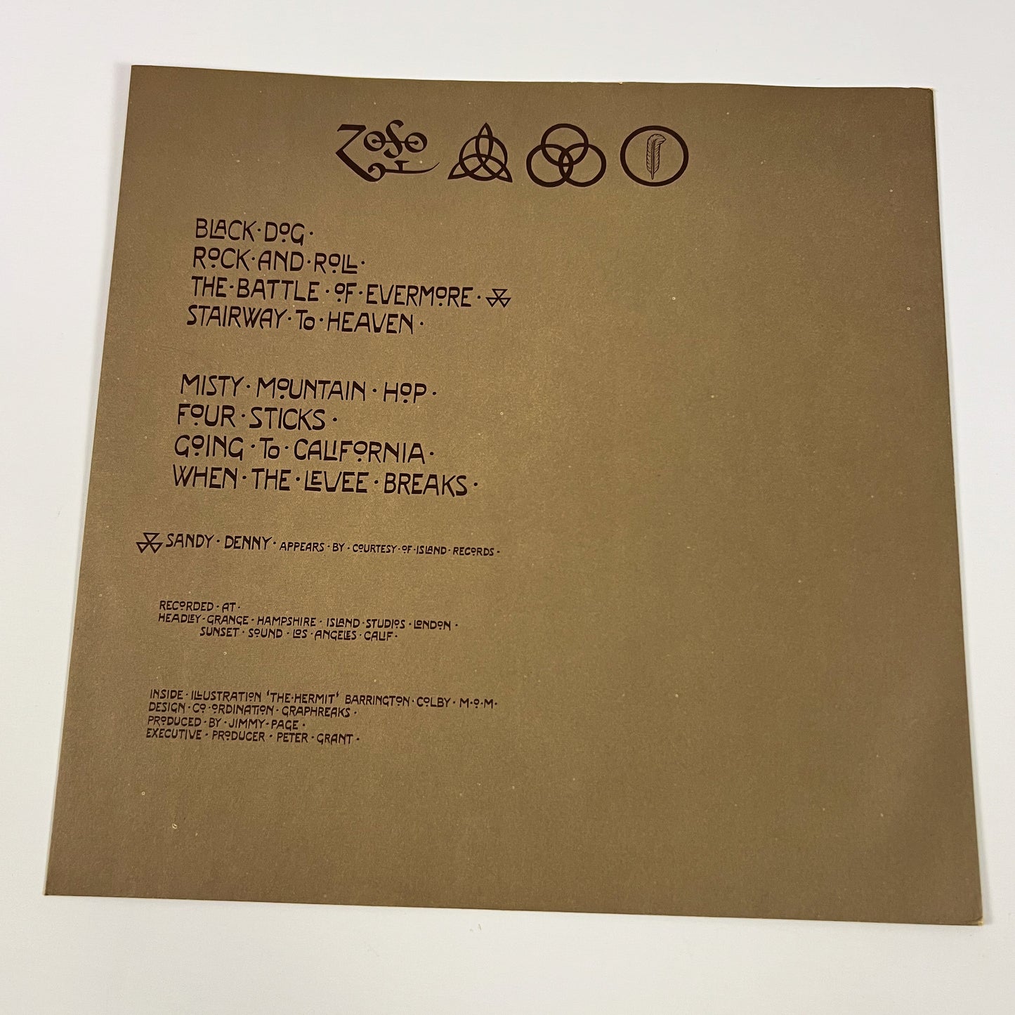 LED ZEPPELIN IV - 1ª Edizione Giapponese – Atlantic P-8166A 1971