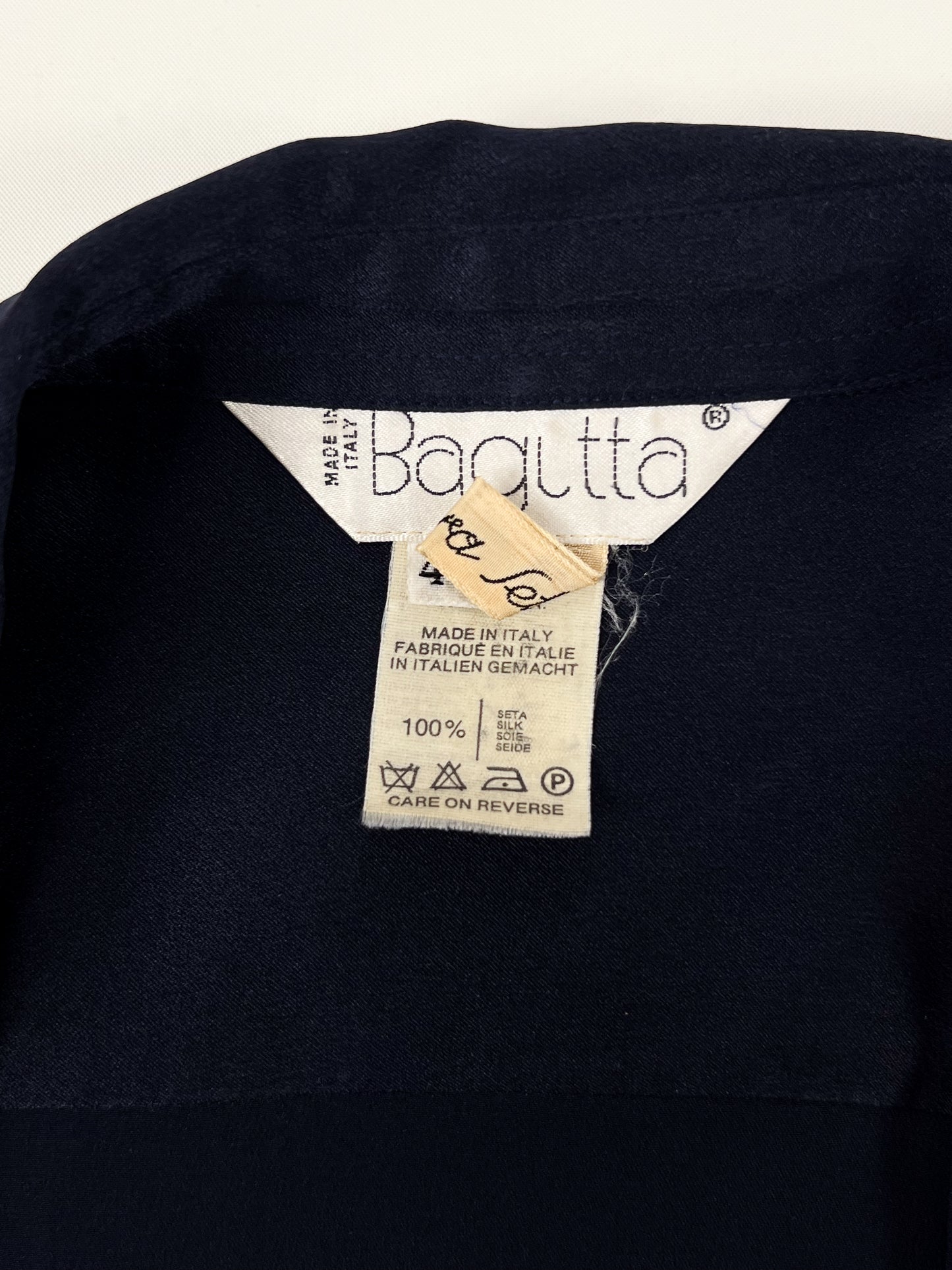 Camicia Bagutta in Pura Seta anni '80