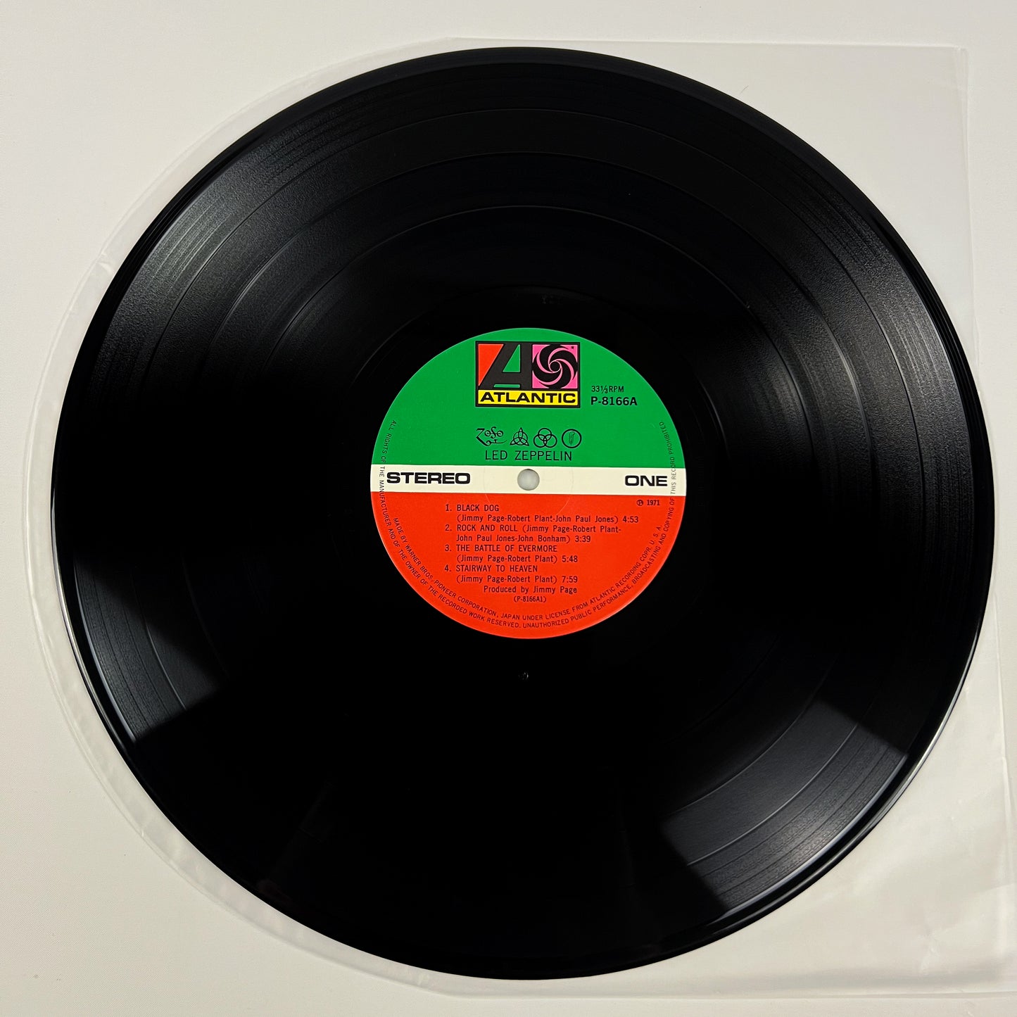 LED ZEPPELIN IV - 1ª Edizione Giapponese – Atlantic P-8166A 1971