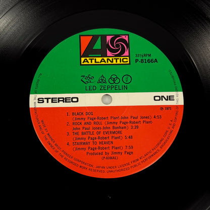 LED ZEPPELIN IV - 1ª Edizione Giapponese – Atlantic P-8166A 1971