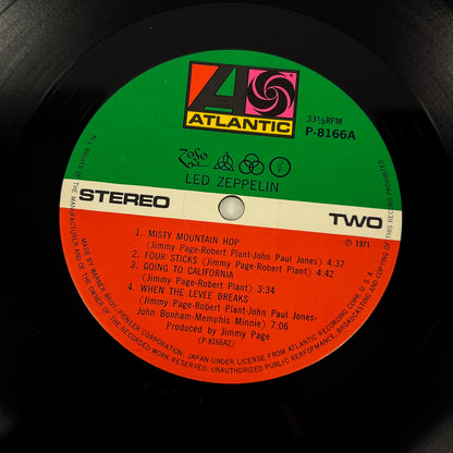 LED ZEPPELIN IV - 1ª Edizione Giapponese – Atlantic P-8166A 1971