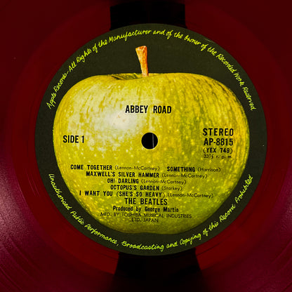 THE BEATLES – Abbey Road - 1ª Edizione Giapponese Apple AP-8815 1969 ROSSO + ERRORE DI STAMPA